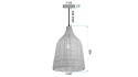 Lampa sufitowa wisząca Boho APP1646-1CP