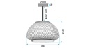 Lampa sufitowa APP1649-1CP 48cm