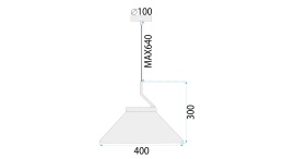 Lampa APP1670-1CP Black White