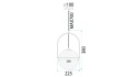 Lampa APP1674-1CP Gold Matt