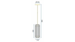 Lampa APP1676-CP Long