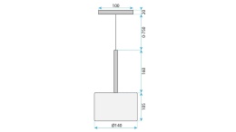 Lampa APP1698-1CP A Amber