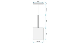 Lampa APP1699-1CP B Amber