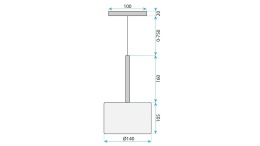 Lampa APP1701-1CP A Grey