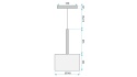 Lampa APP1702-1CP B Grey