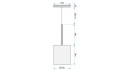 Lampa APP1703-1CP C Grey