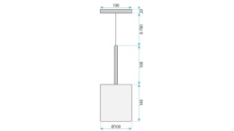 Lampa APP1703-1CP C Grey