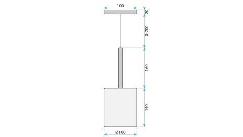 Lampa APP1703-1CP C Grey