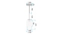 Lampa APP1705-1CP Grey