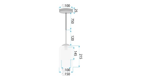 Lampa APP1705-1CP Grey