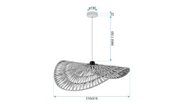 Lampa APP1739-1CP 50cm