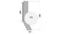 Lampa APP1758-1W Gold White