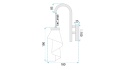 Lampa APP1766-1W Rose Gold