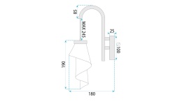 Lampa APP1766-1W Rose Gold