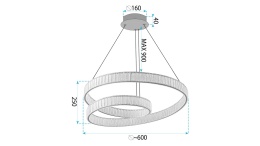 Lampa APP1767-CP Gold