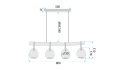Lampa APP1775-4CP Wood Grey