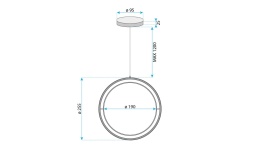 Lampa APP1790-CP Black