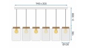 Lampa sufitowa wisząca APP1813-6CP
