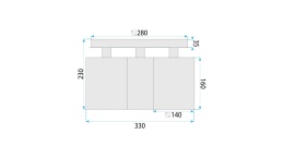Lampa wisząca APP1819-3CPR Black