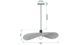 Lampa APP1826-1CP Natural