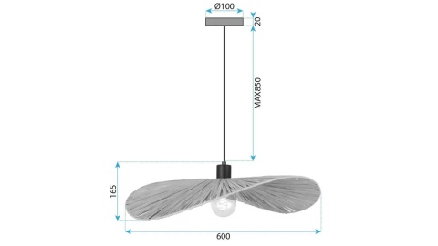 Lampa APP1826-1CP Natural