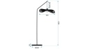 Lampa stojąca APP1834-1F Black
