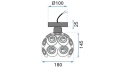 Lampa APP205-1C Gold