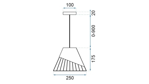 Lampka APP227-1CP Black