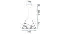 Lampa APP228-1CP White/Black