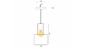 Lampa APP285-1CP Silver