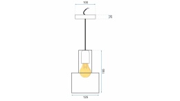 Lampa APP285-1CP Silver