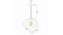 Lampa APP381-1CP Black