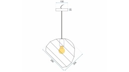 Lampa APP382-1CP Grey