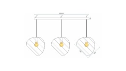 Lampa APP383-3CPR Black