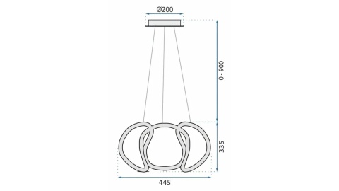 Lampa APP386-CP Gold