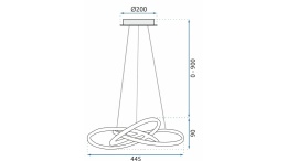 Lampa APP389-CP Chrome