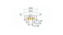 Lampa APP403-C 25*25 Crystal
