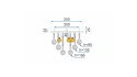 Lampa APP404-C 25*25 Crystal