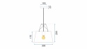 Lampa APP422-1CP Black