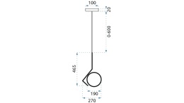 Lampa APP429-1CP Gold