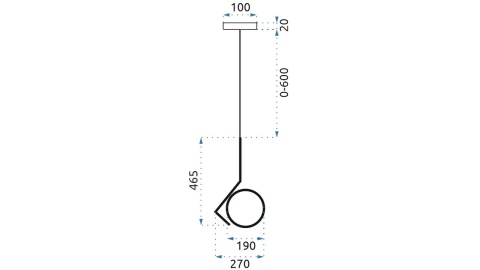 Lampa APP429-1CP Gold
