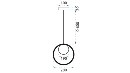 Lampa APP430-1CP Gold