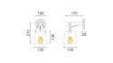 Lampa APP466-1W Black