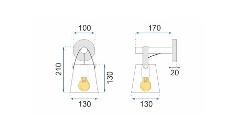 Lampa APP467-1W White