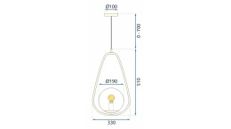 Lampa APP472-1CP Gold