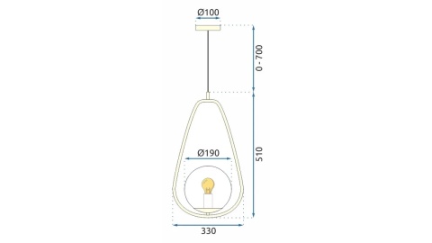 Lampa APP472-1CP Gold