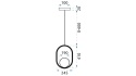 Lampa APP473-1CP Gold