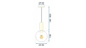 Lampa APP474-1CP Gold