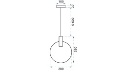 Lampa APP485-1CP Gold