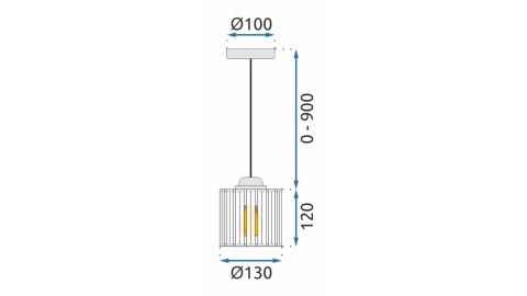 Lampa APP508-1CP Chrome